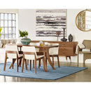 Leather And Canvas Bench | Novi Living Pommel