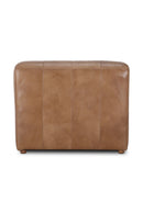 Hospitality furniture - Ribbed Tan Leather Slipper Chair - www.oroatrade.com