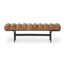 Channeled Leather Bench | Novi Living Harrison
