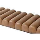 Channeled Leather Bench | Novi Living Harrison