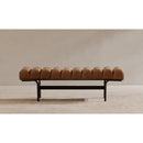 Channeled Leather Bench | Novi Living Harrison