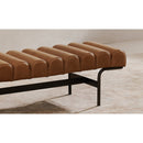 Channeled Leather Bench | Novi Living Harrison
