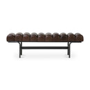 Channeled Leather Bench | Novi Living Harrison