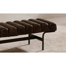 Channeled Leather Bench | Novi Living Harrison
