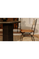 Modern European furniture - Hammered Metal Frame Dining Chair - www.oroa.com