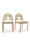 Contract furniture - Cane-Wrapped Dining Chair Set (2) - www.oroatrade.com