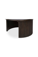 Hospitality furniture - Oak Fluted Base Coffee Table - www.oroatrade.com