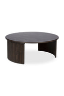 Hospitality furniture - Oak Fluted Base Coffee Table - www.oroatrade.com