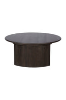 Hospitality furniture - Oak Fluted Base Coffee Table - www.oroatrade.com