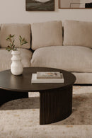 Hospitality furniture - Oak Fluted Base Coffee Table - www.oroatrade.com
