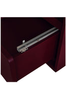 Red Wooden 1-Drawer Nightstand | Novi Living Jolene | Oroa.com