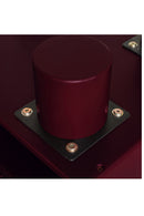 Red Wooden 1-Drawer Nightstand | Novi Living Jolene | Oroa.com