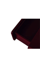 Red Wooden 1-Drawer Nightstand | Novi Living Jolene | Oroa.com