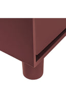 Red Wooden 6-Drawer Dresser | Novi Living Jolene