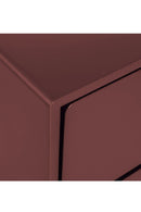 Contract furniture - Red Wooden 6-Drawer Dresser - www.oroatrade.com