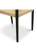 Contract furniture - Minimalist Beech Wood & Rope Dining Chair - www.oroatrade.com