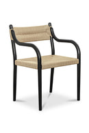 Contract furniture - Minimalist Beech Wood & Rope Dining Chair - www.oroatrade.com
