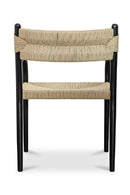 Contract furniture - Minimalist Beech Wood & Rope Dining Chair - www.oroatrade.com