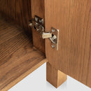 Brown Oak 2-Drawer 4-Door Sideboard | Novi Living Caroline