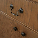 Brown Oak 2-Drawer 4-Door Sideboard | Novi Living Caroline
