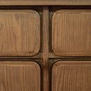 Brown Oak 2-Drawer 4-Door Sideboard | Novi Living Caroline