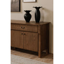 Brown Oak 2-Drawer 4-Door Sideboard | Novi Living Caroline