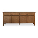 Brown Oak 2-Drawer 4-Door Sideboard | Novi Living Caroline