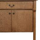 Brown Oak 2-Drawer 4-Door Sideboard | Novi Living Caroline