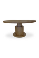 Round Oak Dining Table | Novi Living Clayton | Oroatrade.com