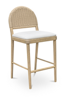 Handwoven Back Counter Stool | Novi Living Claire | Oroatrade.com