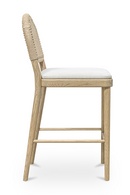 Handwoven Back Counter Stool | Novi Living Claire | Oroatrade.com