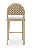 Handwoven Back Counter Stool | Novi Living Claire | Oroatrade.com