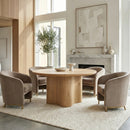 Contract furniture - Natural Oak Veneer Dining Table - www.oroatrade.com