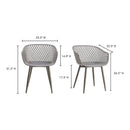 Modern European furniture - Molded Indoor/Outdoor Dining Chairs (2) - www.oroa.com