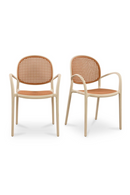 Woven Design Outdoor Dining Chairs (2) | Novi Living Soren | Oroatrade.com