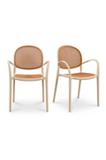 Woven Design Outdoor Dining Chairs (2) | Novi Living Soren | Oroa.com