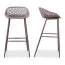 Modern European furniture - Molded Indoor/Outdoor Bar Stools (2) - www.oroa.com
