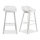 Modern European furniture - Molded Indoor/Outdoor Bar Stools (2) - www.oroa.com