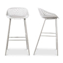 Modern European furniture - Molded Indoor/Outdoor Bar Stools (2) - www.oroa.com