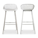 Modern European furniture - Molded Indoor/Outdoor Bar Stools (2) - www.oroa.com