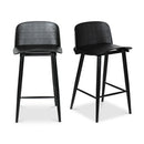 Hospitality furniture - Black Indoor/Outdoor Counter Stools (2) - www.oroatrade.com