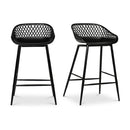 Diamond-Mesh Indoor/Outdoor Counter Stools (2) | Novi Living Piazza | Oroa.com