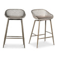 Diamond-Mesh Indoor/Outdoor Counter Stools (2) | Novi Living Piazza | Oroa.com