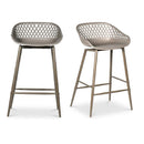 Diamond-Mesh Indoor/Outdoor Counter Stools (2) | Novi Living Piazza | Oroa.com