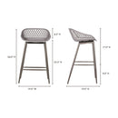 Diamond-Mesh Indoor/Outdoor Counter Stools (2) | Novi Living Piazza | Oroa.com