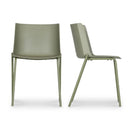 Hospitality furniture - Green Outdoor Dining Chairs (2) - www.oroatrade.com