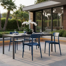 Open-Back Indoor/Outdoor Dining Chairs (2) | Novi Living Kent