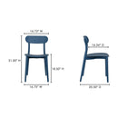 Open-Back Indoor/Outdoor Dining Chairs (2) | Novi Living Kent