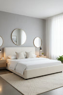 Hospitality furniture - White Linen Queen Bed - www.oroatrade.com