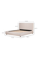 Hospitality furniture - Gray Linen Blend Bed - www.oroatrade.com
